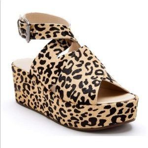 Matisse Leopard Print Platform Sandals